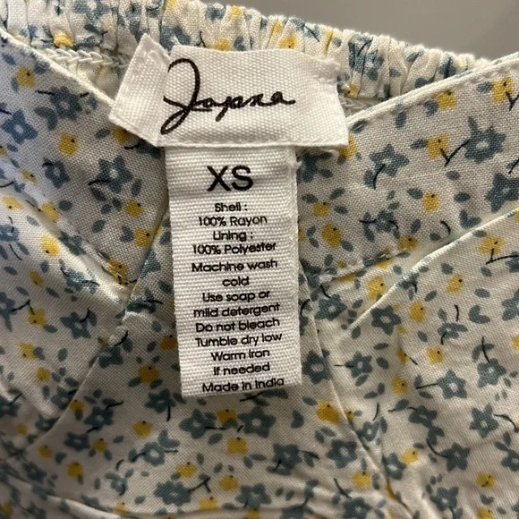 Japna Corset Bodice Ditsy Floral Printed Top - Picture 4 of 4